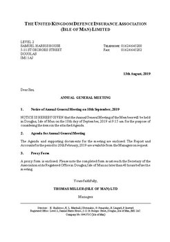 UKDIA AGM - SEPTEMBER 2019
