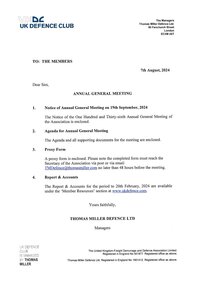 UKFDD AGM - SEPTEMBER, 2024