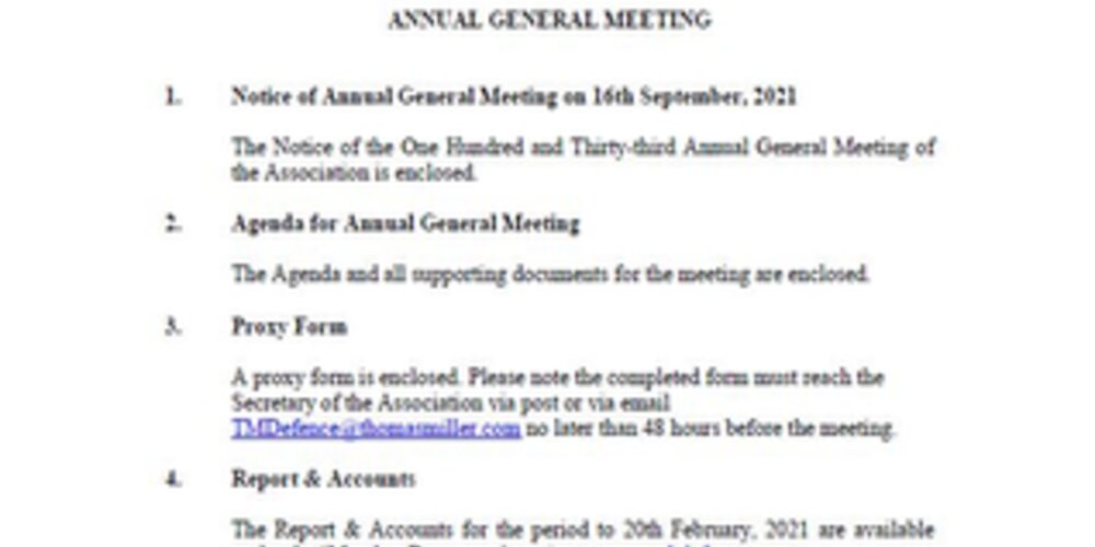 UKFDD AGM - SEPTEMBER, 2021