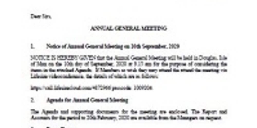 UKDIA AGM - SEPTEMBER, 2020