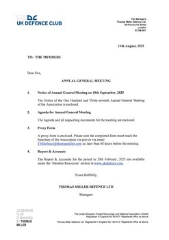 UKFDD AGM - September, 2025