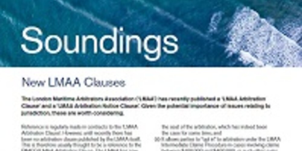 March, 2019 - New LMAA Clauses