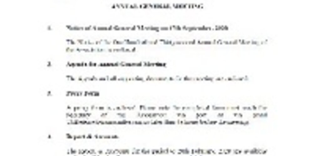 UKFDD AGM - SEPTEMBER, 2020