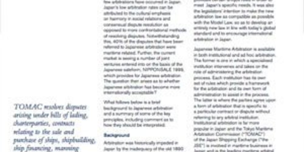 June 2013 - Japan Arbitration
