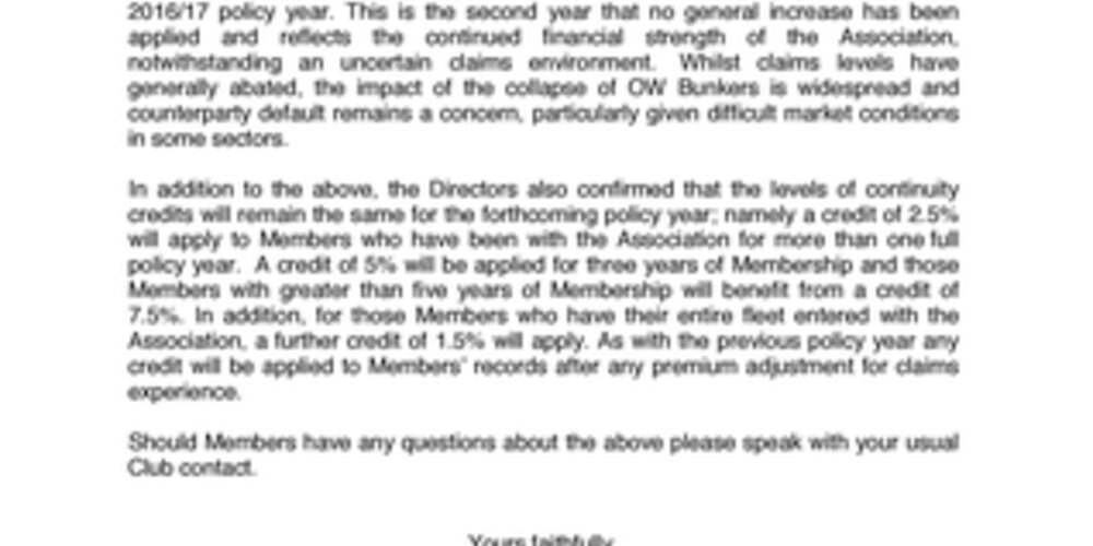 General Increase 2016/17