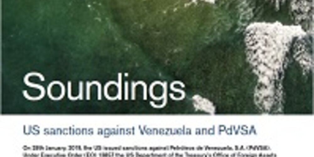 February, 2019 - US sanctions against Venezuela and PdVSA