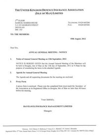 UKDIA AGM - SEPTEMBER 2012