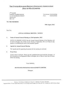UKDIA AGM - SEPTEMBER 2012