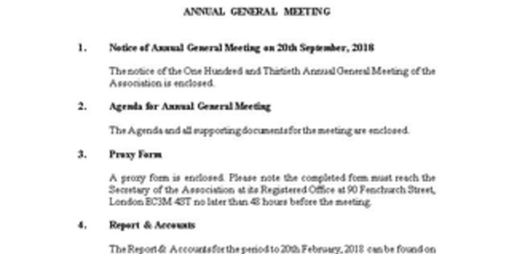 UKFDD AGM - SEPTEMBER 2018