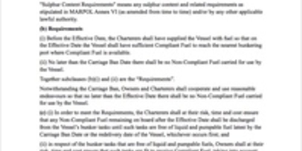 BIMCO 2020 Compliance clause and explanatory notes