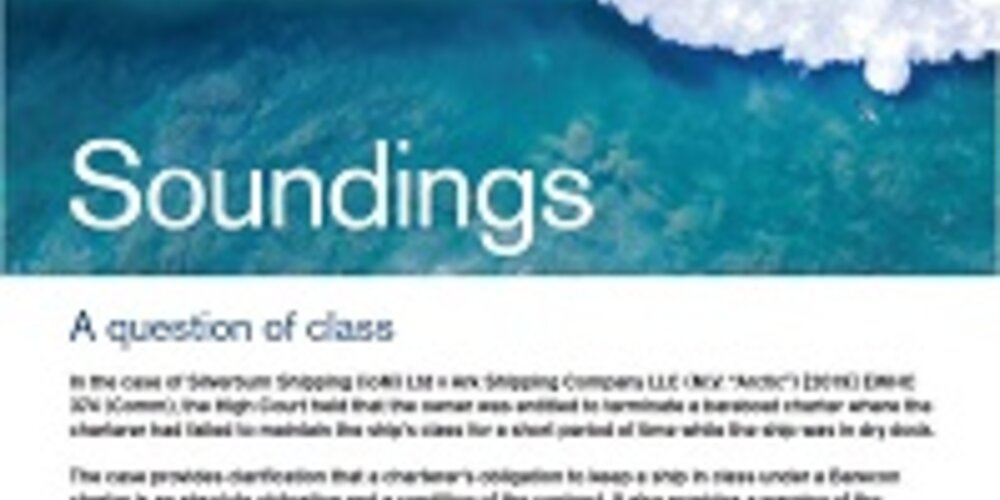 April, 2019 - A Question of Class