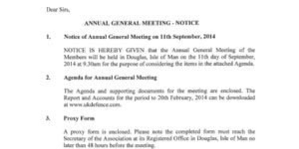 UKFDD AGM - SEPTEMBER 2014