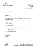UKFDD EGM - NOVEMBER, 2022