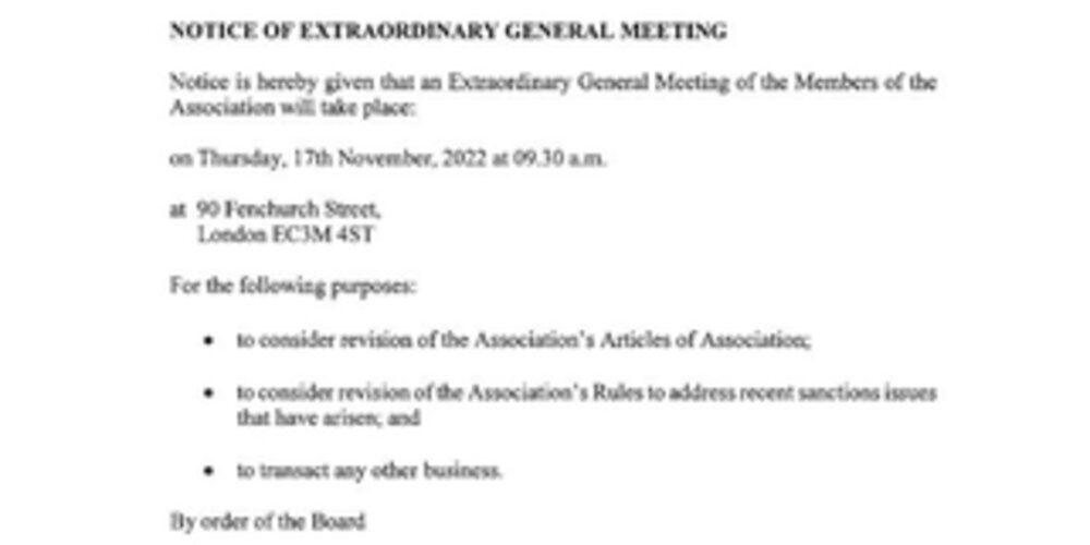 UKFDD EGM - NOVEMBER, 2022