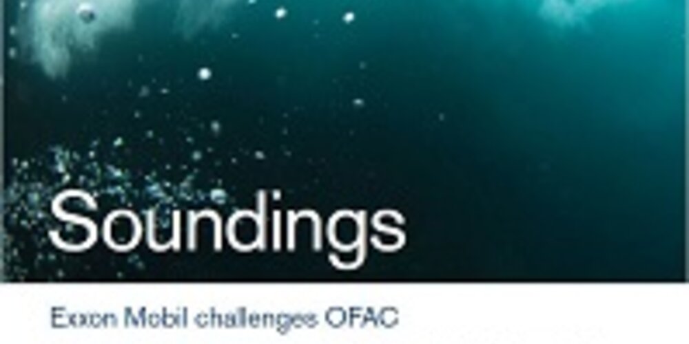 February, 2020 - Exxon Mobil challenges OFAC