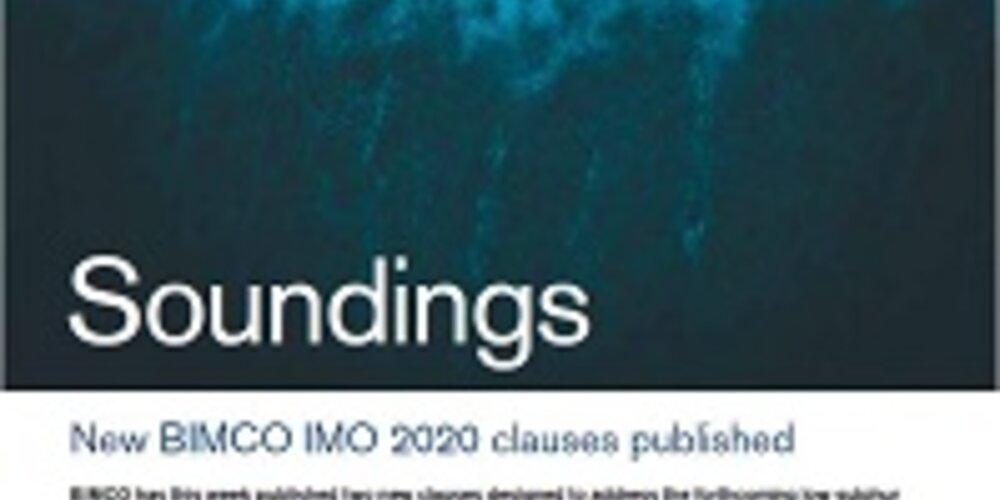 December, 2018 - New BIMCO IMO 2020 clauses published