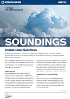 August, 2014 - International Sanctions