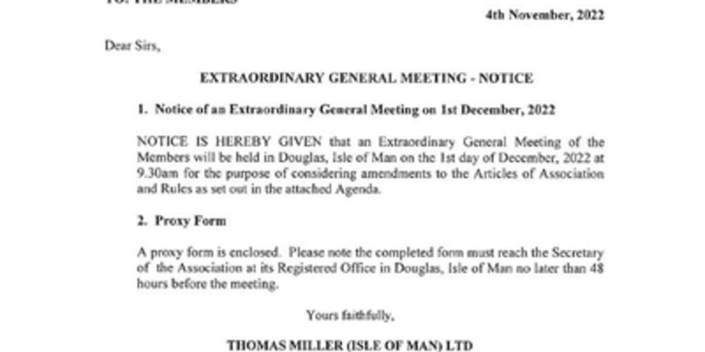 UKDIA EGM - DECEMBER, 2022